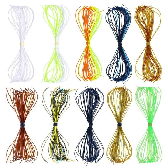 Fishing Skirt Baits Fishing Jig Baits Skirt 10 Bundles Trout Fishing Skirt Set