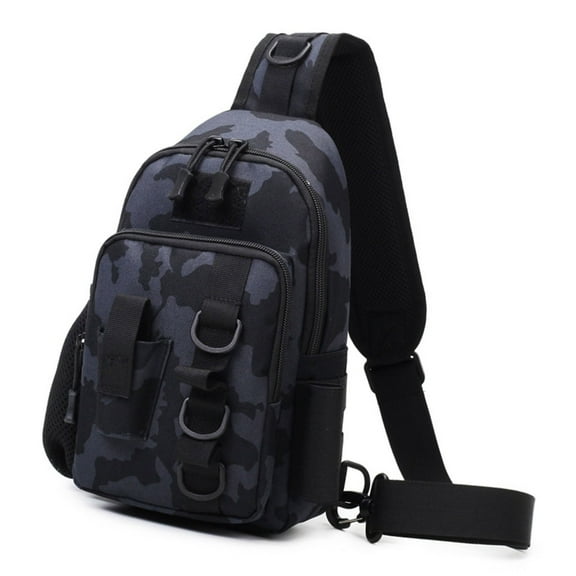 Fishing Slings Pack Crossbody Bag Chest Pack Fishing Tackle Storage Shoulder Bag for Freshwater or Saltwater Fishing