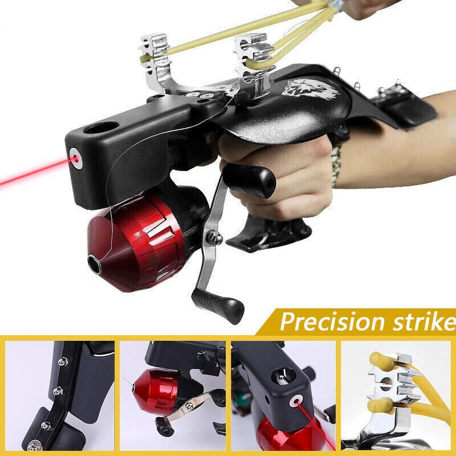  TOPARCHERY Slingshot Fishing Reel Aluminum Bowfishing Reel  Gear Spinning Reels Mount Seat Set Base Direct Mount for Recurve Compound  Bow Slingshot Hunting Shooting : Sports & Outdoors