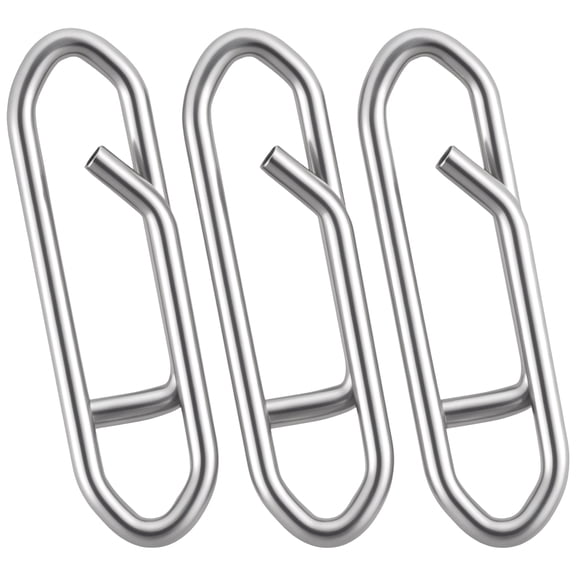 100-Pack Fishing Power Speed Clips, High Strength Stainless Steel Lure Quick Change Clips, Freshwater Saltwater Quick Snap Connector Tackle for Crankbait Popper Minnow Swimbaits