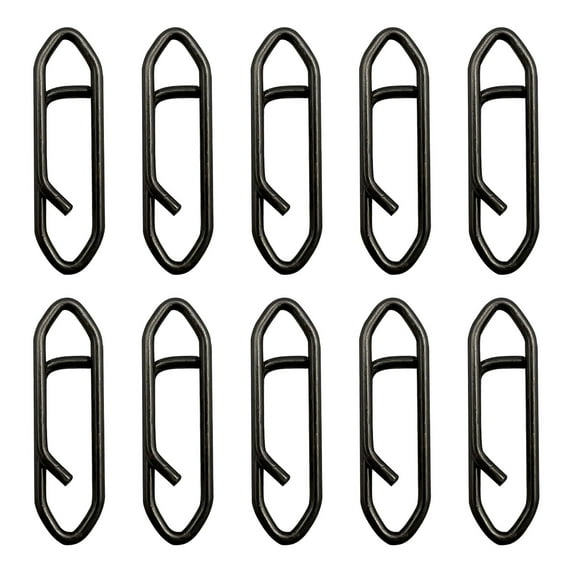 Fishing Speed Clips for Tackle Quick Change Connector Stainless Steel Snaps for Crankbait and Fishing Gear - 10