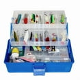 thumbnail image 1 of Fishing Storage Box Hook Tackle Tool Container with Handle Waterproof Equipment Box, 1 of 7