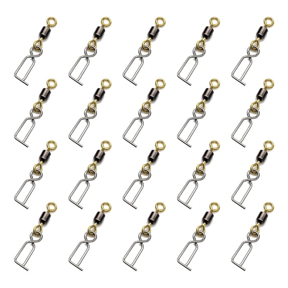Fishing Swivels Clip Fishing Tool Accessory Stainless Steel Fast Lock Clip Swivels Fast Change Lure Clip for Squid Jig