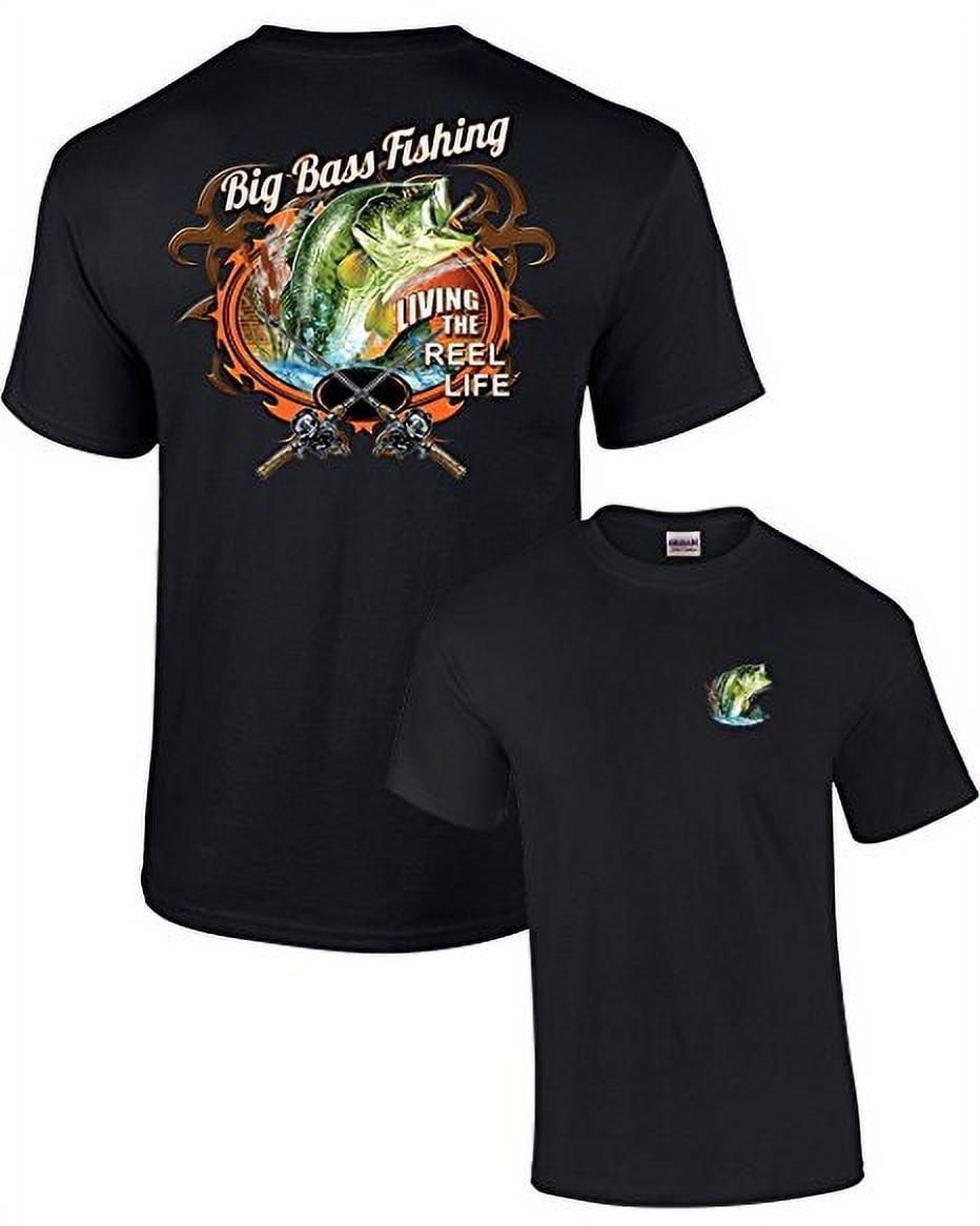 American Flag Fishing T-Shirt - Novelty Fishing Shirt Fishing T