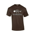 thumbnail image 1 of Fishing T-shirt Fillet and Release Fish Bones Tee Funny Humorous Fisherman Fish Tee Bass Trout Salmon Walleye Crappie-Brown-XXXL, 1 of 4