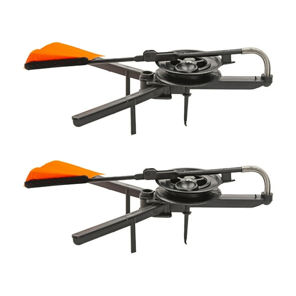 Fishing Tackle Accessory Marker Flags Ice Fishing Rod Tip Up Strikes Indicators with Poles Flags Winter Ice Fishing Gear