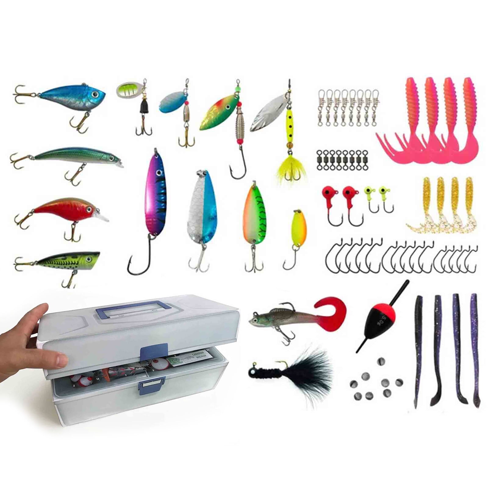Fishing Advent Calendar 2023, Fishing Tackle Christmas Advent Calendar, 24 Days Countdown Calendar with Fishing Lures