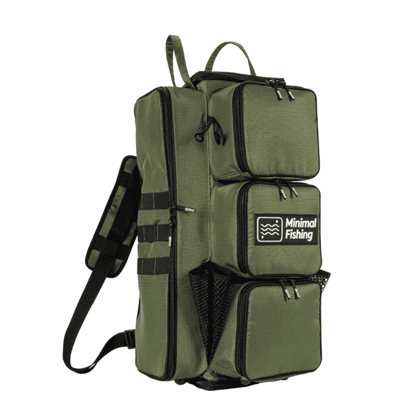 Fishing Tackle Bag 35L Waterproof Storage Backpack With rod Compartment