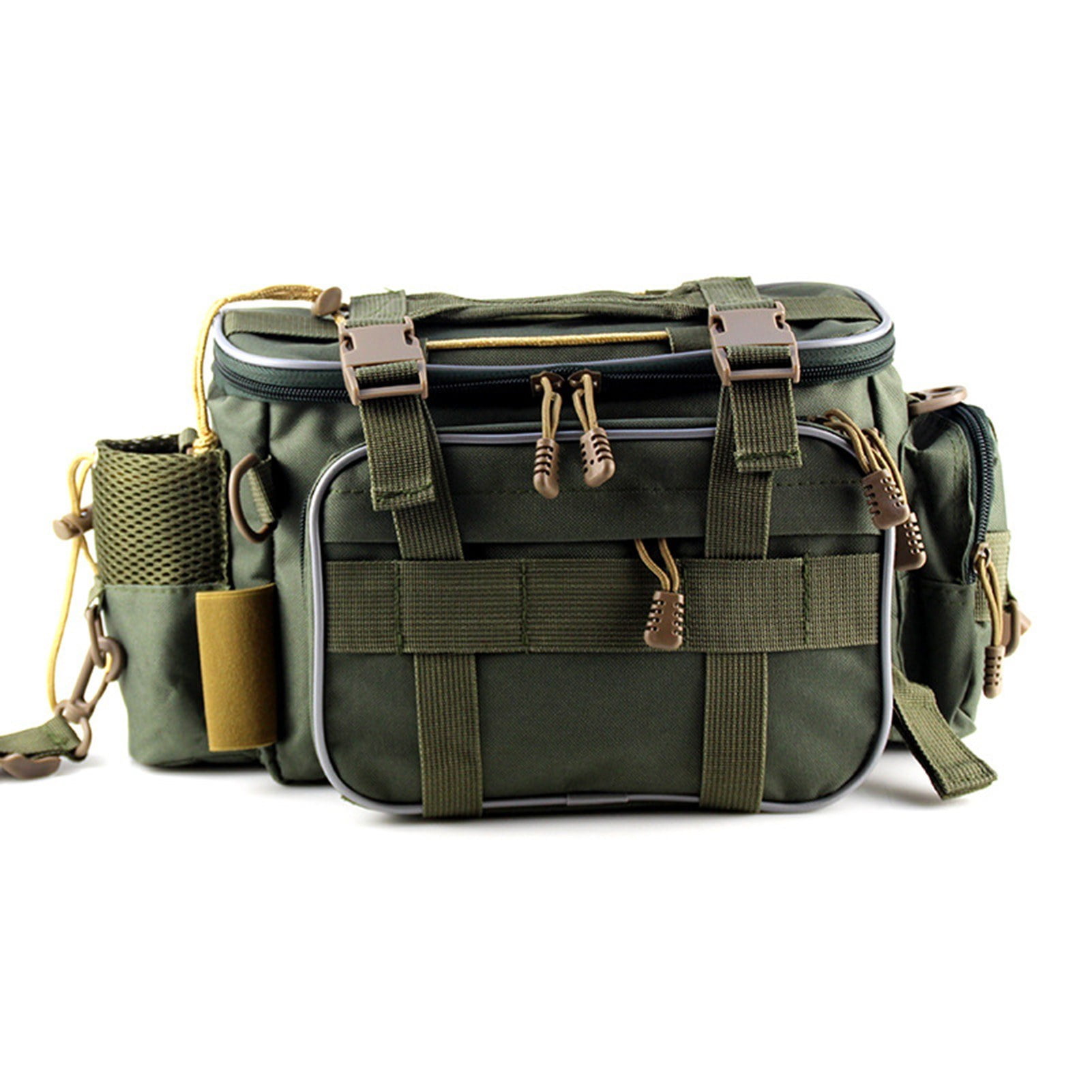 Fishing Tackle Bag Gear Storage Organizer Waist Messenger Bag