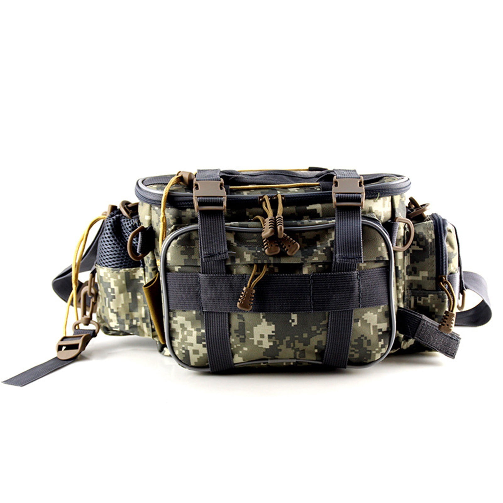 Fishing Tackle Bag Gear Storage Organizer Waist Messenger Bag