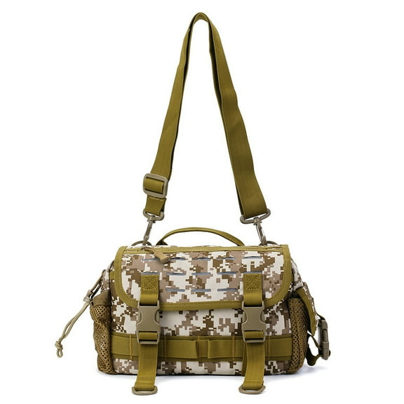 Fishing Tackle Bag Outdoor Fishing Tackle Storage Bag Waist Bag Cross Body Fishing Pack for Hiking Camping