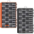 thumbnail image 1 of Fishing Tackle Box 2pack 3700 Waterproof Tray With 20 Removable Dividers Clear Lure Organizer For Swimbaits Hooks And Terminal Storage, 1 of 8