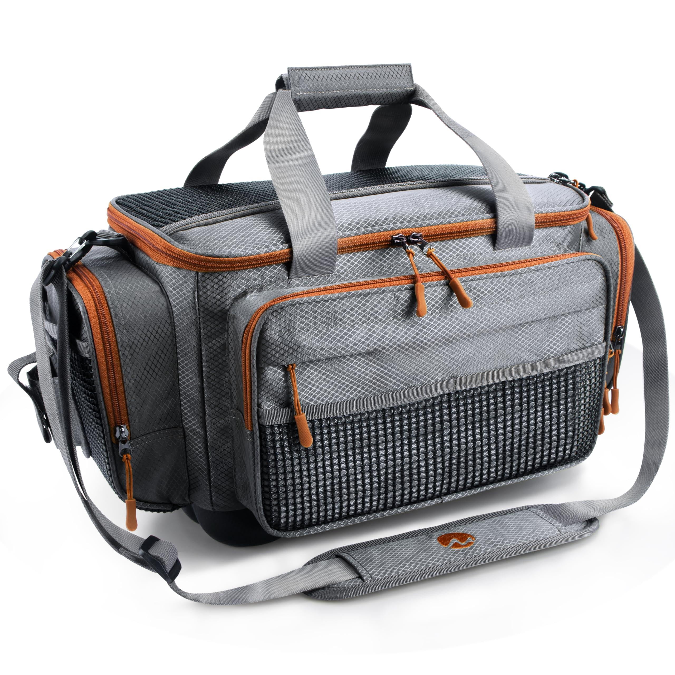 Fishing Tackle Box Bag - Bags For Saltwater Or Freshwater (#grey) Padded Shoulder Strap 3600 3700