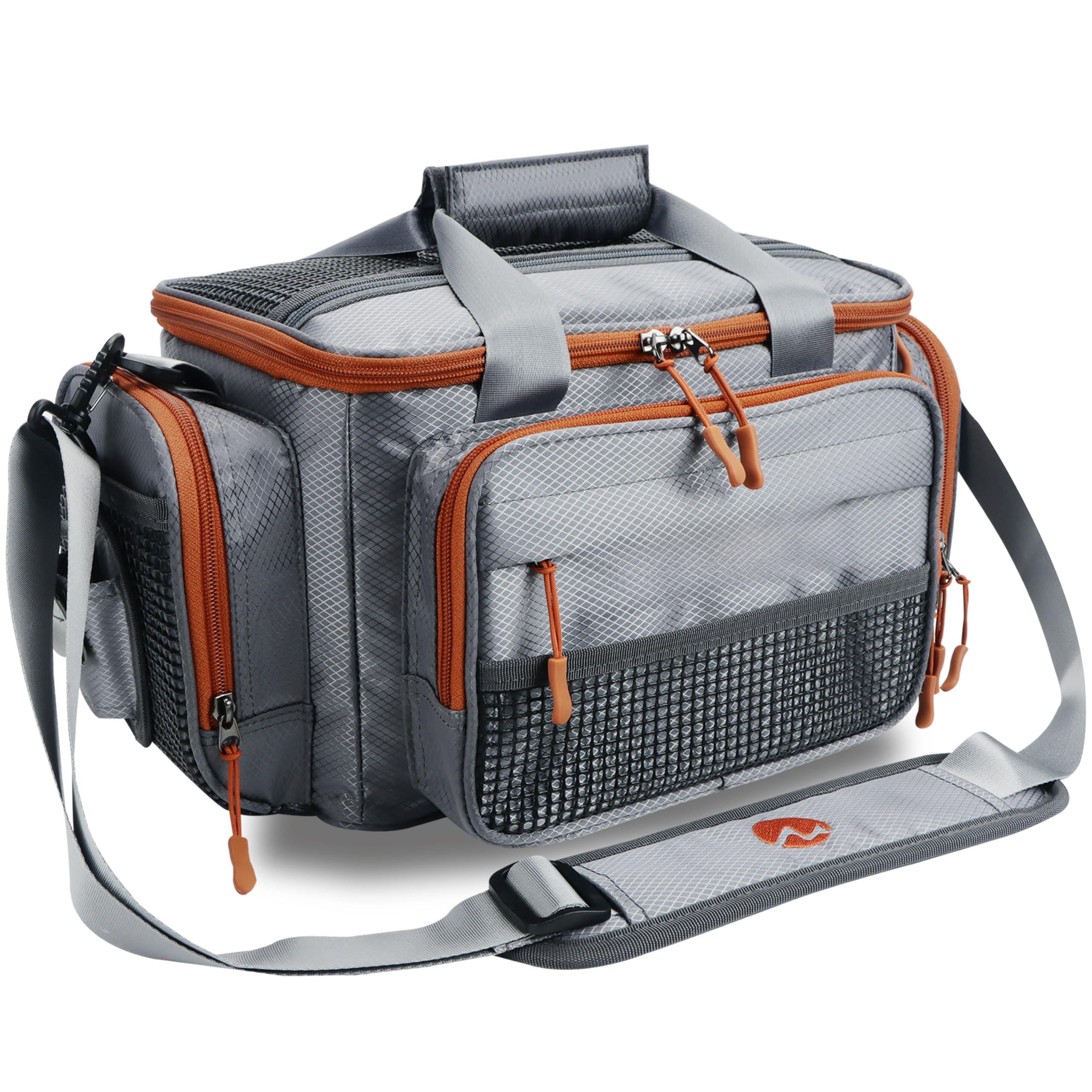 Fishing Tackle Box Bag - Bags For Saltwater Or Freshwater (#grey) Padded Shoulder Strap 3600