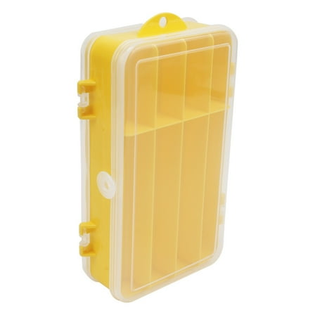Fishing Tackle Box, Fishing Box, White Double Sided Fishing Tackle Box Pp Organizer Multi Compartments for Lures Hooks Sinkers Portable, by Goohae