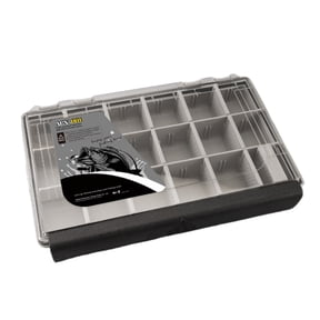 Fishing Tackle Box Lures Organizers Clear Lid Tray Box Lures Storage Box with Removable Dividers Portable Storage Tray