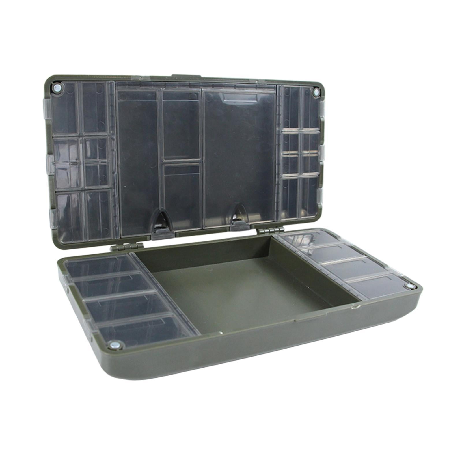 Fishing Tackle Box Organizer Storage Case PP Material Large Capacity Compartments for Fishing Enthusiasts