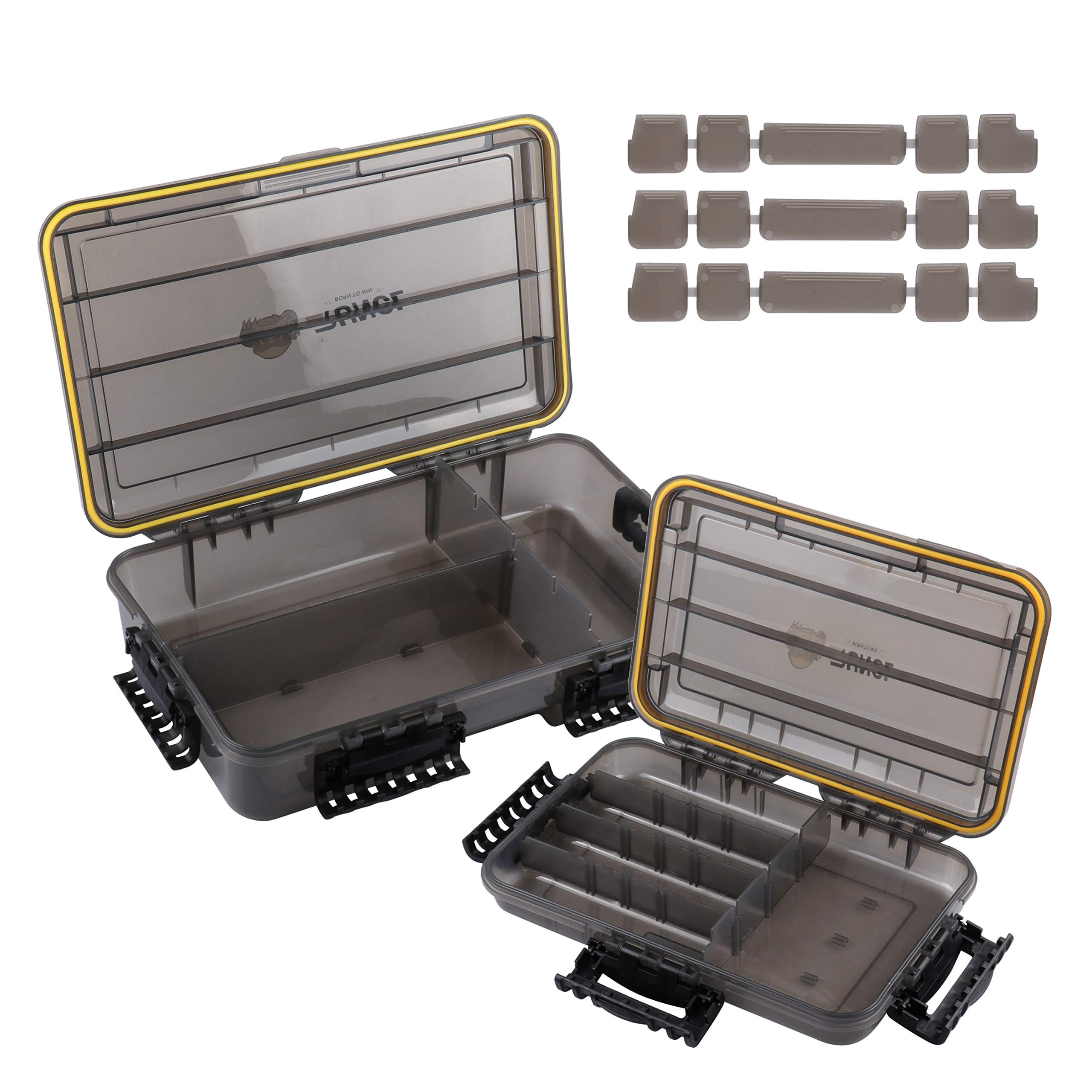 Fishing Tackle Box  Waterproof Tray For Jigs Lures Thicker Floating Utility With Adjustable Dividers 3600/3700/large 3700 Size