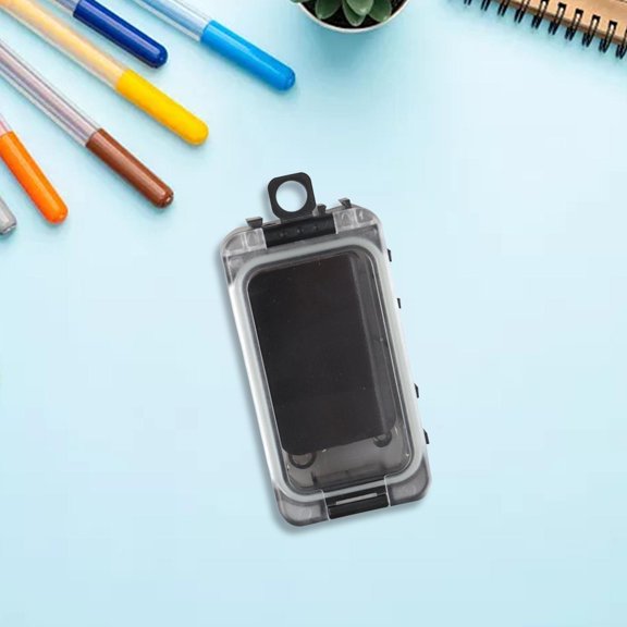 Fishing Tackle Case Organizer Double Layer Waterproof Fishing Gear Accessories for Camping Black
