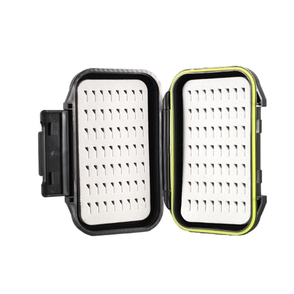 Fishing Tackle Hook Box Fly Fishing Case Double Side Waterproofs Pockets Fly Fishing Box Baits Lure Hook Organizers