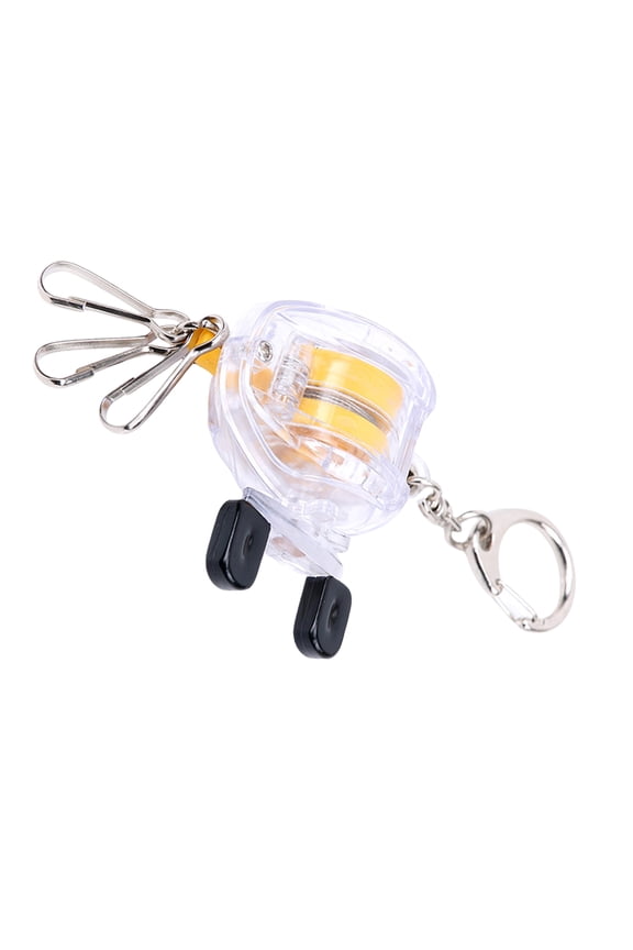 Fishing Tackle Lock Buckle Fishing Reel Keychain Telescopic Buckle with Retractable Wire Rope Fishing Accessories Buckle