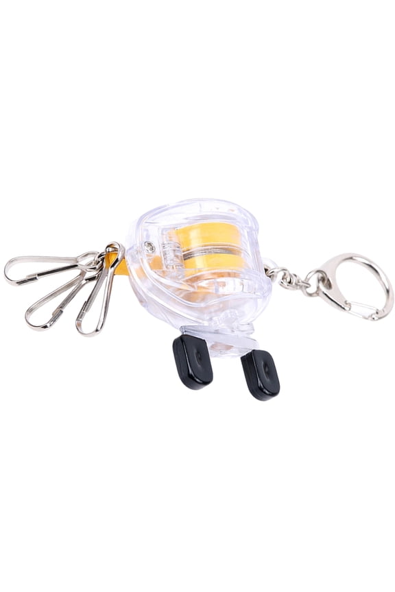 Fishing Tackle Lock Buckle Fishing Reel Keychain Telescopic Buckle with Retractable Wire Rope Fishing Accessories Buckle