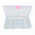 thumbnail image 1 of Fishing Tackle Organizer Box | 15-Compartment Lure Storage Case | Portable Plastic Gear Container | Pocket Size 17.5x10.2x2.2cm | Easy Clean | White | Secure Closure, 1 of 5