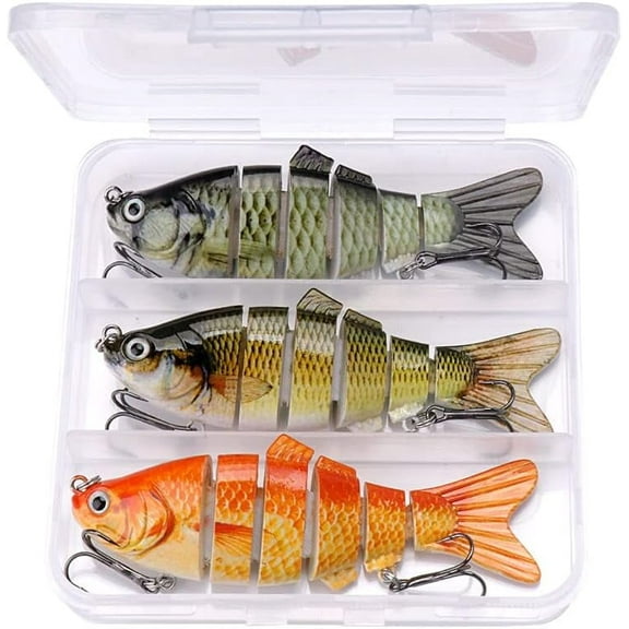 Fishing Tackle Sinking Swimbait Crankbaits Fishing Lure Set of Wobblers for Pike Artificial Baits Kit 3pcs