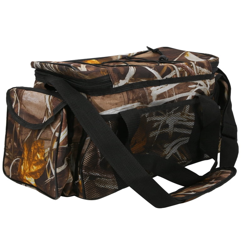 cloth tackle boxes Zaqw Fishing Tackle Storage Bag, Durable Oxford Cloth, Large Capacity,  Adjustable for Lures and Reels
