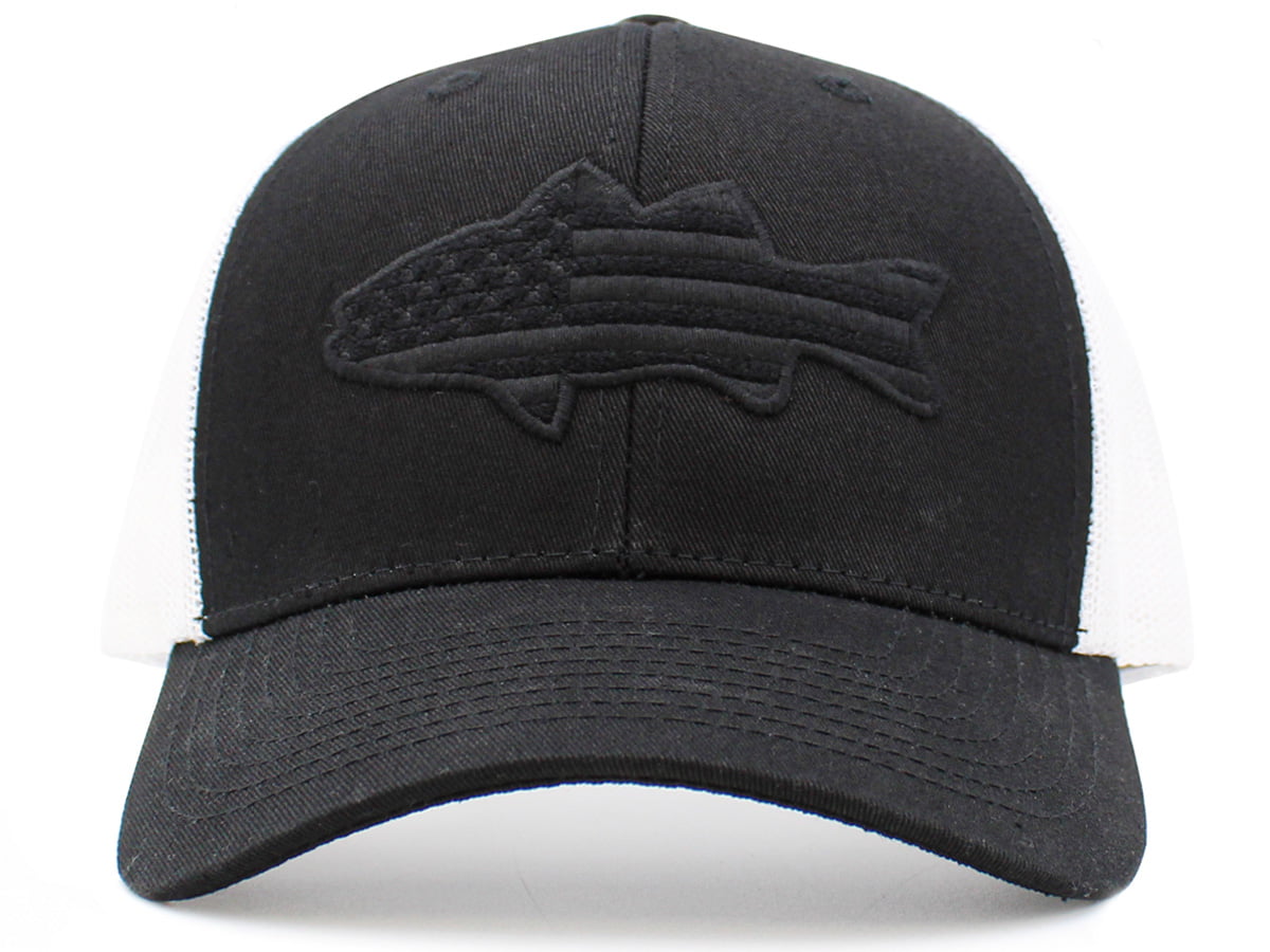 Bass Fishing Hat | American Flag Hat | Fisherman Hat | Lake Hat | Mens Fishing Trucker Hat Black | Ubuy