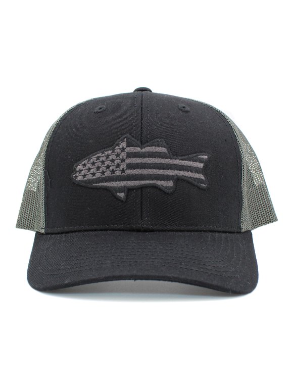 Fishing Tactical Operator Collection with Fishing Flag Patch Cap USA Army Fashion Fish Outdoors Trucker Twill Mesh