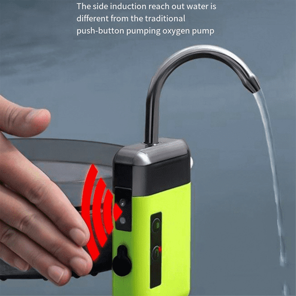 Fishing Tap and Oxygen Pump Tool Automatic Fishing Water Pump Oxygenator for Aquarium Silent Household Dual-Use