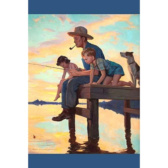 Fishing Time-Fine Art Canvas Print (20" x 30")