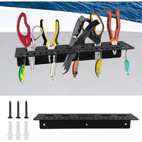 Fishing Tool Holder for Boat,Fishing Tool Organizer for Boat,Pliers,Knives,Lures Holder for Boat,Screw Mount,Black