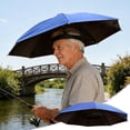 thumbnail image 1 of Fishing Umbrella Hat, Hands-Free Sun Protection & Rainproof Hat, 27" Coverage Adjustable Headband for Outdoor Activities, 1 of 6
