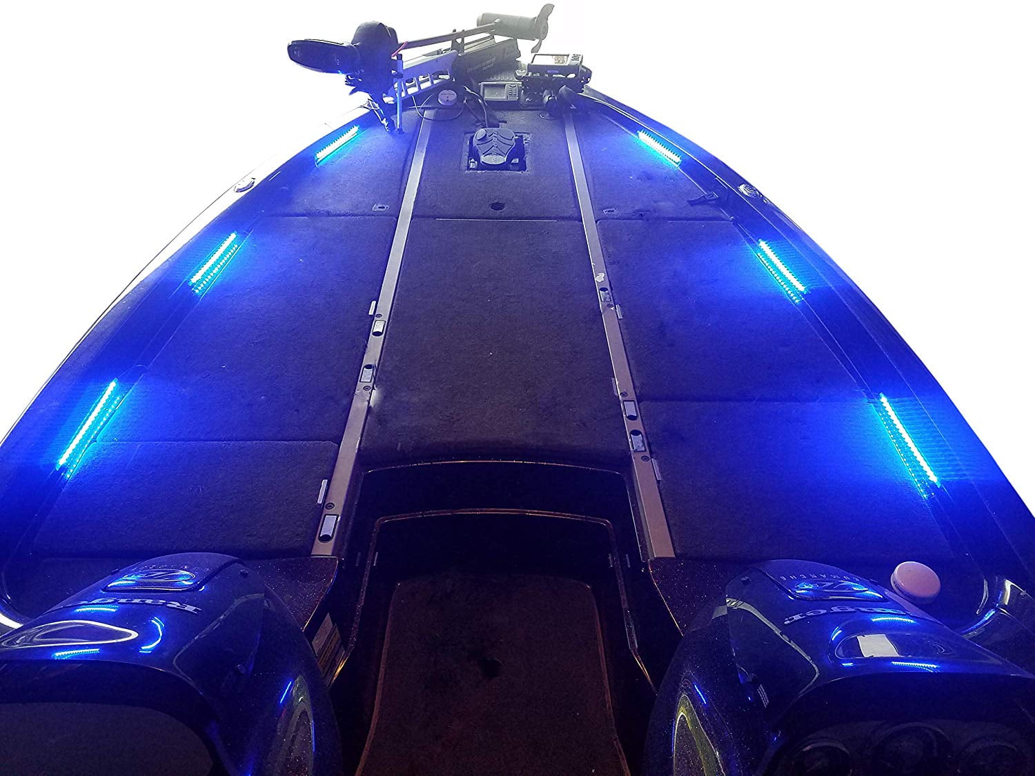 Fishing Vault Boat Deck Lighting Kit with 6 Premium Waterproof LED Light  Strips (Red) 
