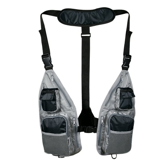Fishing Vest Breathable Convenient with Pockets General Multi Function Adjustable Mesh Vest for Outdoor