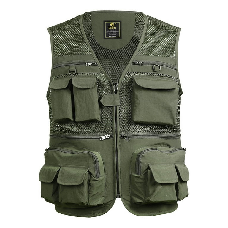 Fishing Vest for Activities, Breathable and Sweat Absorbent,  XL/2XL/3XL/4XL/5XL