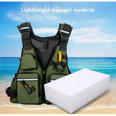 Fishing Vests Wading Sport Fishing Jacket Pockets Drifting EPE Buoyancy Outdoor Jacket For Men And Women