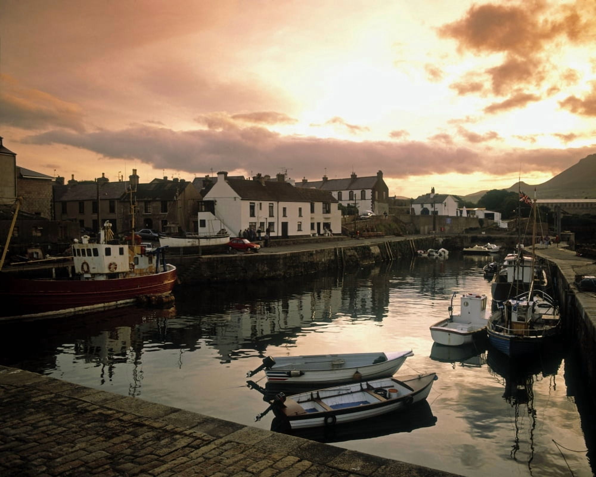 Fishing Village In Ireland Canvas Art - The Irish Image Collection Design Pics (16 x 13)