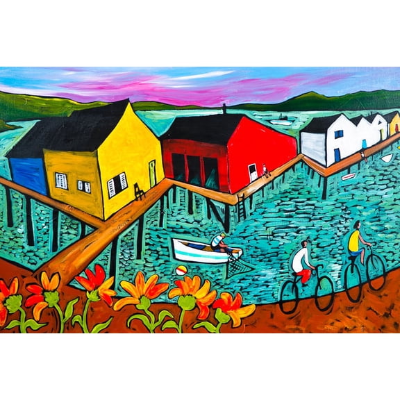 Fishing Village by Ben Mann Poster Print