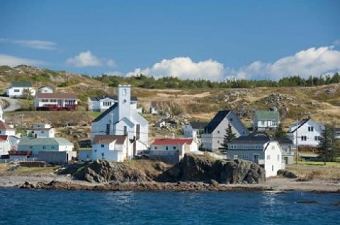 Fishing Village in Labrador Canvas Art - Cindy Miller Hopkins DanitaDelimont (26 x 17)