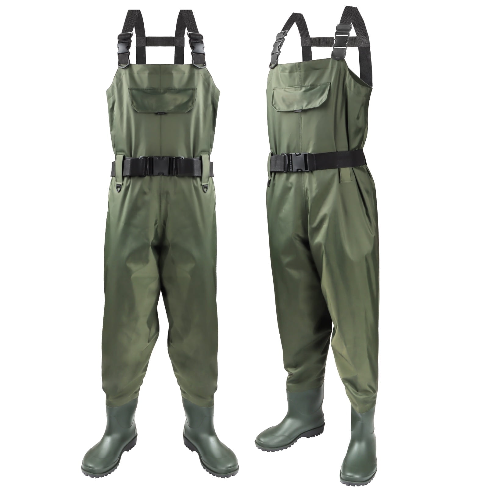 Pvc Boot W9 Chest Waders with Boots, Womens Fishing Waders, Nylon 2-Ply Rubber ...