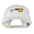 thumbnail image 1 of Fishing Walleye Lure Embroidered Washed Cap - White OSFM, 1 of 5