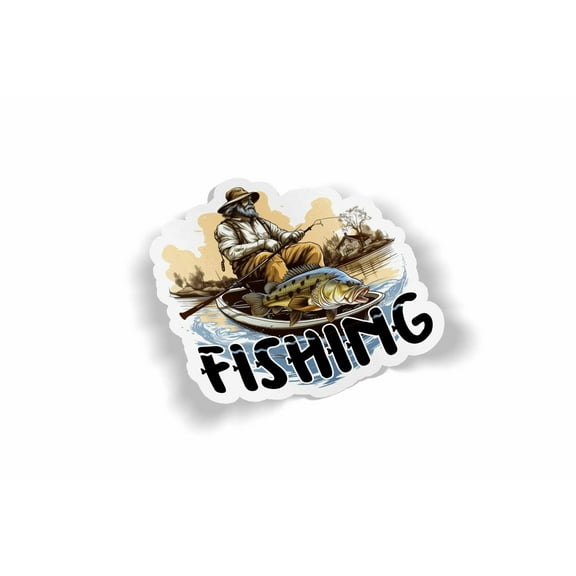 Fishing Waterproof Sticker