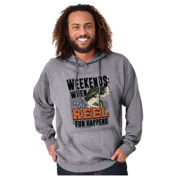 Fishing Weekend When Reel Fun Happens Hoodie Sweatshirt Women Men Brisco Brands S