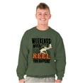 thumbnail image 1 of Fishing Weekend When Reel Fun Happens Unisex Plus Size Sweatshirt Brisco Brands 3X, 1 of 6