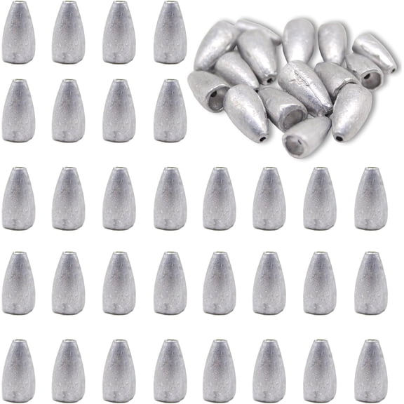 Fishing Weight Sinkers, Lead Worm Weights Fishing Sinkers for Bass Fishing Texas Rigs