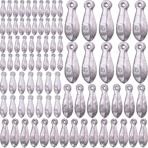 Fishing Weights Sinker Kit Rig Bank Saltwater Sinkers Bass Casting In 1 Oz  2 3 4 5 6