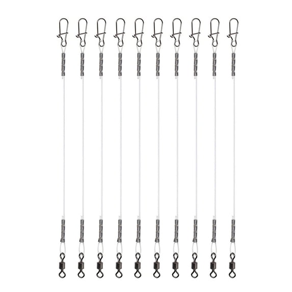 Fishing Wire Leader Antibite Leader Fishing Tackle Fish Hook Antibite Wire Line Leader with Rolling Swivels